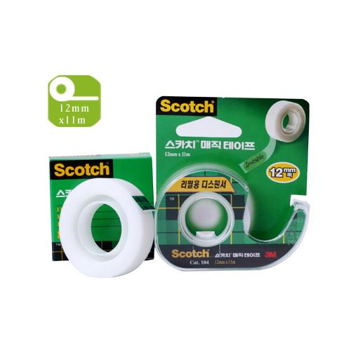 3M 스카치 매직테이프 #104A (12.7mmx14,8M)
