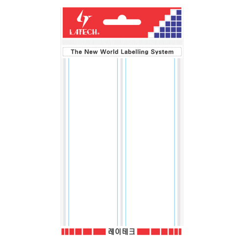 견출지 10-G204 R적색 43 * 140㎜ 11장(팩) 