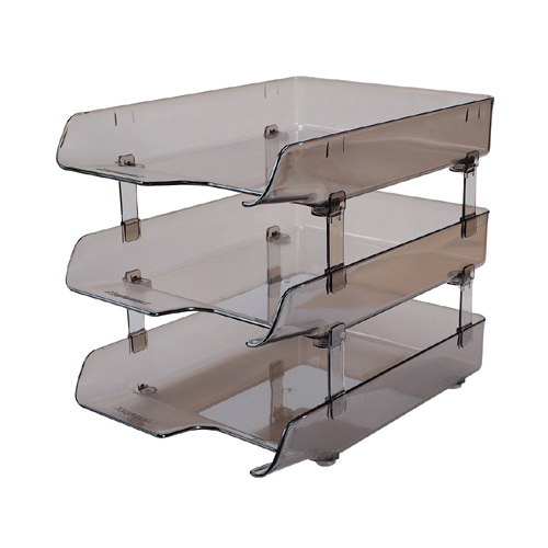 EQ-203 카파맥스 3단 크리스탈서류받침(스모그흑색)-K20103