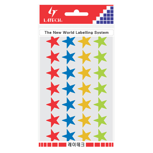 레이테크 견출지 10-C352 A (8장/224개) 17mm * 17 mm