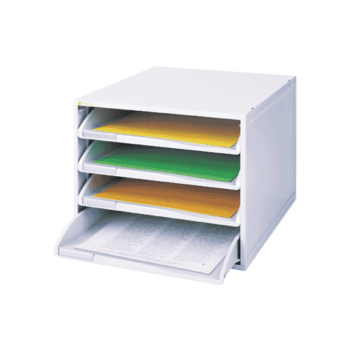 [시스맥스] 오픈형서류함4단-13104