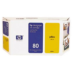 HP 정품잉크 C4848A(80)/노랑(단종)