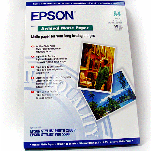 AD-105 엡손 Archival Matte Paper A4 50매 S041342