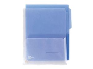 [아톰] 투포켓홀더A4 F-119(청색,흑색)