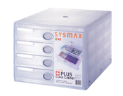 [시스맥스] 플러스 클리어캐비넷4단-13005