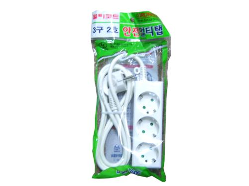 멀티탭(접지/스위치없음) 3구2호