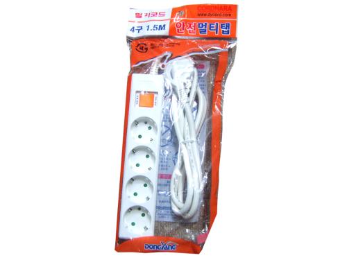 멀티탭 접지4구 1.5M
