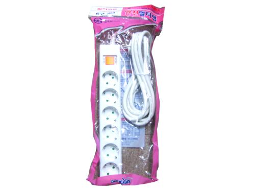 멀티탭 접지6구 3M