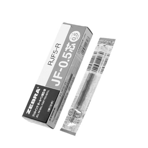 제브라 사라사펜리필(JF-0.5/흑/10개)
