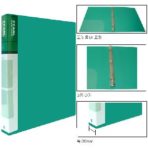 [아톰]3공 O링 바인다 A4(PP,폭2cm) 녹색 B102