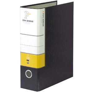 아톰 2공 파이프바인다 A4(폭7cm,링간격8cm) 흑색 PB201-1 