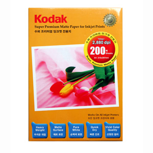 AD-407 코닥 수퍼프리미엄 잉크젯 전용지 A4 200매 CAT 701 0357