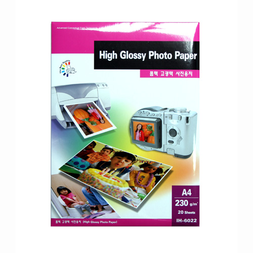 [폼텍] 고광택 사진용지 A4(235g*20매) IH-6022