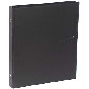 [아톰] 명함첩 (PVC,400매) 흑색 N204