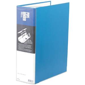 [문화]2공 파이프바인다 A4(폭9cm,링간격8cm)청색 B864-7