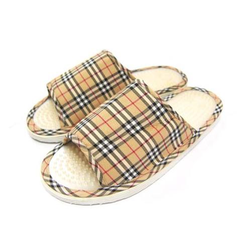 지압실내슬리퍼(체크색)free사이즈 