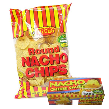 리코스나쵸칩+치즈소스(펀나쵸) 나쵸세트