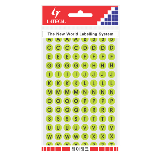 견출지10-F403 (연녹색) 9mm 7장/728개