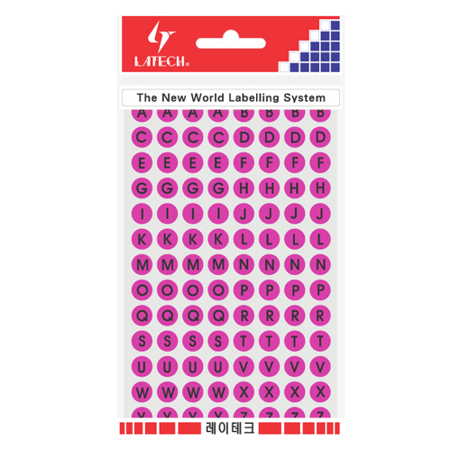 레이테크 견출지 10-F403 P (핑크색) 9mm 7장/728개