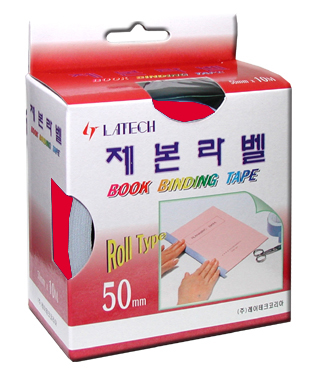 제본라벨(50mm*10M/적색)