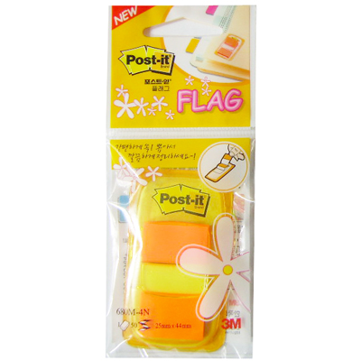 [3M] 포스트잇 플래그(오렌지) 680M-4N