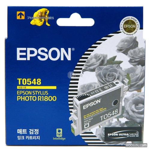 엡손 정품잉크 T054870/매트검정