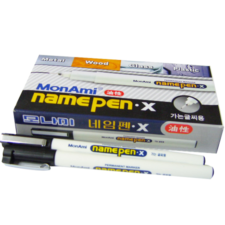 DB-7 [모나미] 네임펜X(가는글씨용) 12개입