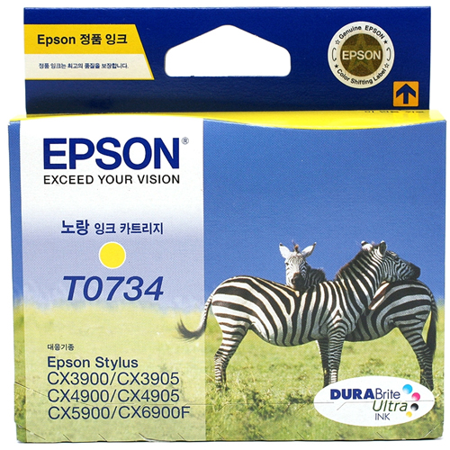 엡손 정품잉크 T073470/노랑