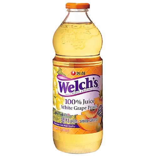웰치백포도복숭아주스 1000ml(8개입)/BOX ※지방,가정 택배불가 
