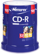 LA-21[메모렉스] CD-R 700MB 52X 케익 (100개입)