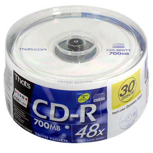 LA-45[다이요유덴] 세라믹코팅 CD-R 700M(30개입)