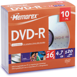LA-56[메모렉스] DVD-R 4.7GB 16X 10장
