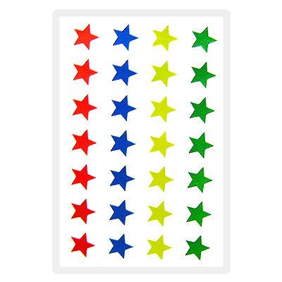 예현3060(혼합4색별/2매)-라벨견출지