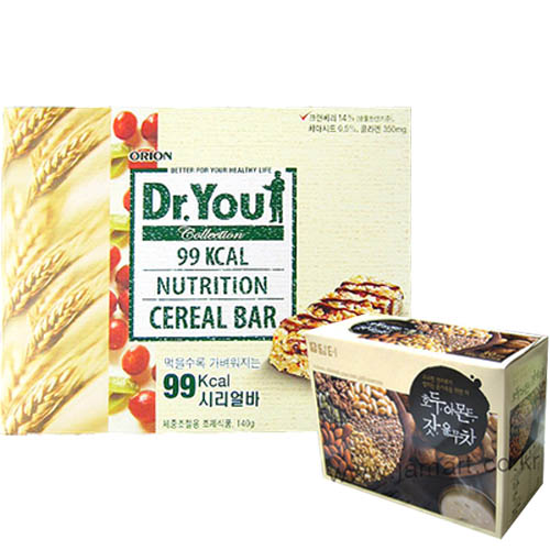 닥터유시리얼바(140g)X6각+[담터]호두잣율무차(30T)1각 