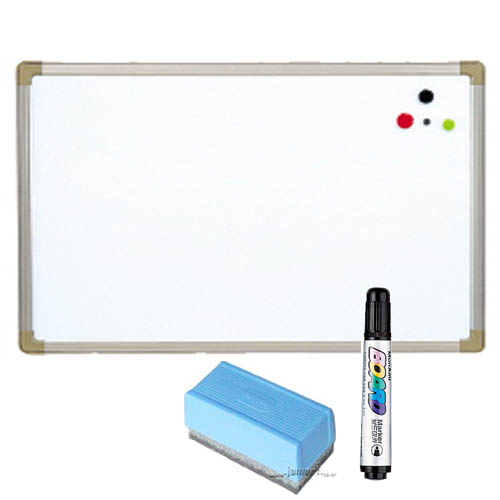 자석 화이트보드(60x90) 1개  +  [모나미]보드마카(검)증정 1개+ 하이얀 칠판지우개 증정 1개