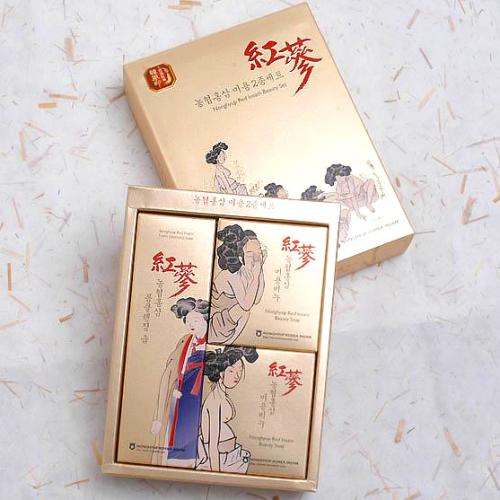 [한삼인]홍삼 미용비누세트2종