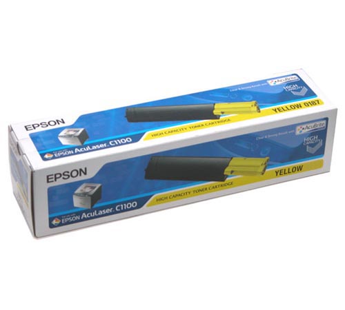 엡손 정품토너 S050187/노랑