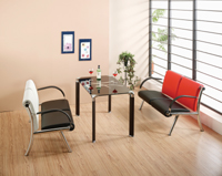 NOS-23801 DS 2110 2인 소파세트(검정&백색/검정&적색)