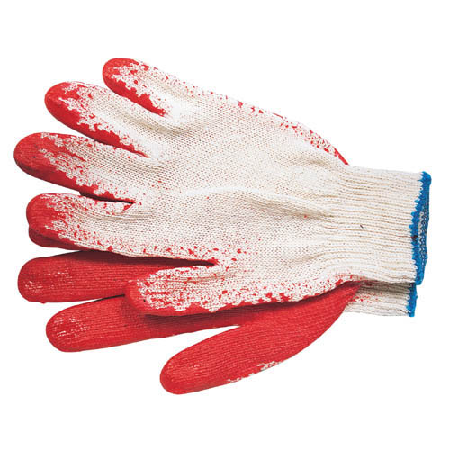 적색 반코팅장갑