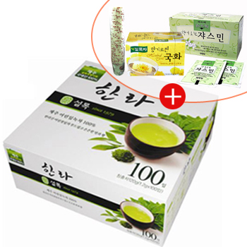 설록차 한라 100T+자스민 20T+국화 20T+종이컵 1Box(1,000개) 