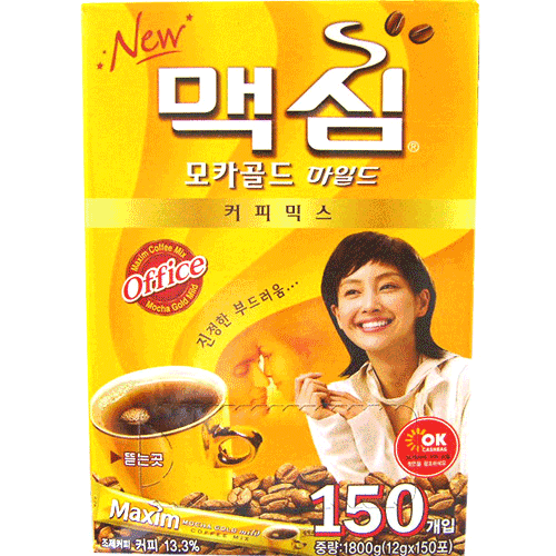 맥심모카골드커피(150개입X2개)+맥심아라비카커피믹스10T 1개증정+글라스락 1개증정