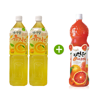 내사랑 유자C(1.5Lx2)+자연은 레드오렌지(1.5Lx1)증정 