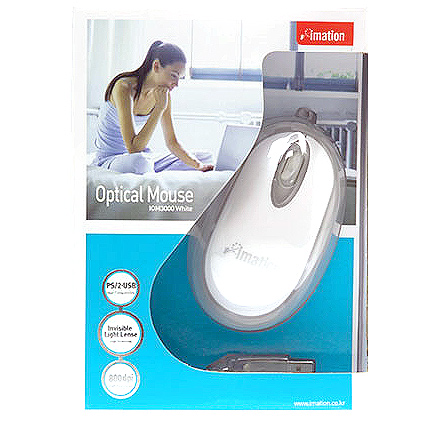 [IOM-3000(W)]화이트-콤보/이메이션 옵티컬 광마우스