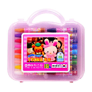 동아 크레파스 18색