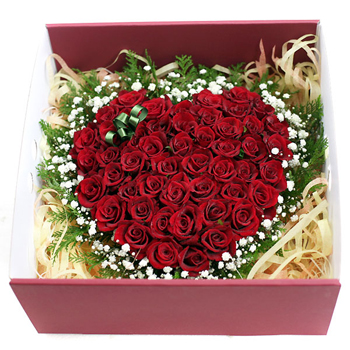 50송이하트형박스