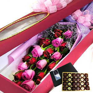 장미혼합박스+초코렛