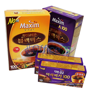 맥심아라비카 블랙믹스(100Tx1)+맥심모카블랙믹스(100Tx1)+맥심아라비카믹스 20Tx1증정 
