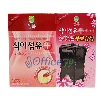 설록차식이섬유플러스 가루녹차(화장솜케이스증정) 