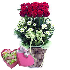 열정적이게+하트박스사탕