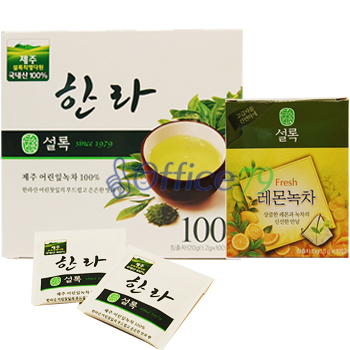 설록차 한라 100Tx1+설록차레몬녹차x1 
